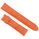 Hadley Roma 20 MM Shiny Orange Lizard Leather Strap - 70x70