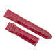 Hadley Roma 20 MM Shiny Red Alligator Leather Strap - 70x70