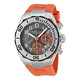 Hamilton Khaki Navy Sub Automatic Chronograph Dark Gray Dial Orange Rubber Men's Watch H78716983 - 70x70