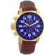 Invicta Force Lefty Chronograph Blue Dial Brown Leather Men's Watch 3329 - 70x70