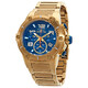 Invicta Speedway Chronograph Blue Dial Gold Ion-plated Men's Watch 19532 - 70x70