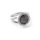 Ippolita Sterling Silver Lollipop Mini Hematite and Diamond Ring - 70x70