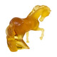 Lalique Horse Mistral Figure in Amber 10206500 - 70x70