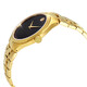Movado Black Dial Yellow Gold PVD Watch 0607227 - 70x70