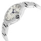 Pre-owned Cartier Ballon Bleu 36 mm  Automatic Diamond Silver Dial Ladies Watch w4bb0024 - 70x70