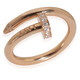 Pre-Owned Cartier Rose Gold Diamond Juste Un Clou Ring - 70x70