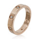 Pre-Owned Cartier Rose Gold Diamond Small Model Love Ring - 70x70