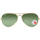 Ray Ban Aviator Classic Polarized Green Unisex Sunglasses RB3025 001/58 62 - 70x70