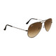 Ray Ban Aviator Gradient Light Brown Gradient Aviator Unisex Sunglasses RB3025 004/51 58 - 70x70