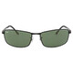 Ray Ban Green Classic Rectangular Men's Sunglasses RB3498 002/71 61 - 70x70