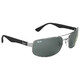 Ray Ban Green Rectangular Unisex Sunglasses RB3445 004 61 - 70x70