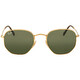 Ray Ban Hexagonal Flat Lenses Green Classic G-15 Unisex Sunglasses RB3548N 001 51 - 70x70