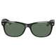 Ray Ban New Wayfarer Classic Green Classic G-15 Unisex Sunglasses RB2132 901L 55 - 70x70