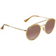 RayBan Round Double Bridge Brown Gradient Sunglasses RB3647N91244351 - 70x70