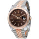Rolex Datejust Chocolate Dial Steel and 18K Everose Gold Jubilee Men's Watch 126331CHSJ - 70x70