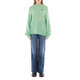 Rotate Ladies Grayed Jade Light Knit Logo Sweater - 70x70