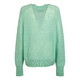 Rotate Ladies Grayed Jade Light Knit Logo Sweater - 70x70