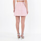 Self-Portrait Pink Check Boucle Mini Skirt, Brand Size 6 ( US Size 2 ) - 70x70