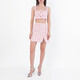 Self-Portrait Pink Check Boucle Mini Skirt, Brand Size 6 ( US Size 2 ) - 70x70