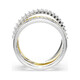 Swarovski Hyperbola Crystal Metal Ring, Size 52 - 70x70