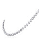 Swarovski Imber Rhodium Plated Tennis Necklace - 70x70