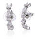 Swarovski Ladies Crystal Tennis Deluxe Mixed Pierced Earrings White Rhodium - 70x70