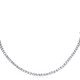 Swarovski Matrix Tennis Necklace S New Rhodium Shiny White - 70x70