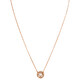 Swarovski Sparkling Dance Round Necklace in Rose Gold - 70x70