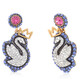Swarovski Swan Drop Blue Earrings 5649196 191453204241 - Jewelry - Jomashop