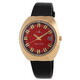 Q Timex Mens 1972 Reissue Watch | Leather Strap | Red Dial