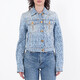 Versace Denim Long-Sleeve Cropped Jacket, Brand Size 36 ( US Size 0 ) - 70x70