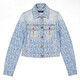 Versace Denim Long-Sleeve Cropped Jacket, Brand Size 36 ( US Size 0 ) - 70x70