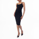Versace Medusa Strap Ribbed Midi Dress, Brand Size 36 ( US Size 0 ) - 70x70