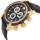 Versace V Ray Chronograph Quartz Black Dial Black Leather Strap Watch For Men - VE2I00121
