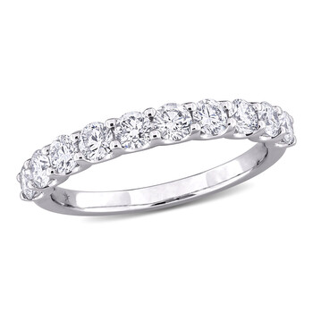 1ct TW Lab-Grown Diamond Semi-Eternity Anniversary Band in 14k White Gold JMS011293