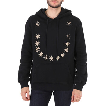 424 Men's Star Print Hoodie In Black, Brand Size Large 424C-PSS20