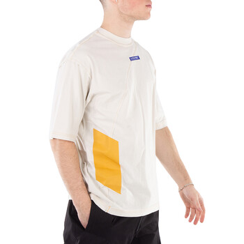 Men's Beige Aspect Cotton T-Shirt