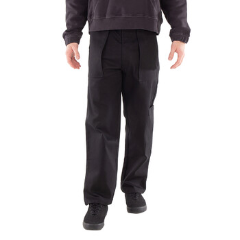 A Cold Wall Men's Black Console Cotton Trousers, Brand Size 46