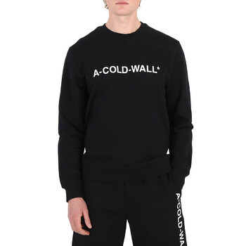 スウェット・トレーナー A COLD WALL Essential Logo Man to Man Black ACWMW082BLACK AC A Cold Wall Men's Black Essential Logo Crew Sweater, Size