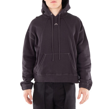 ★送料・関税込★A-COLD-WALL★COTTON HOODIE SWEATSHIRT★ A Cold Wall Men's Black Facade Cotton Hoodie, Size Medium
