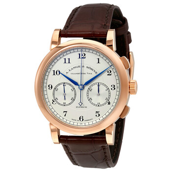 A. Lange and Sohne 1815 Chronograph Silver Dial 18K Rose Gold Men's Watch 402.032