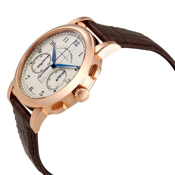 A. Lange and Sohne 1815 Chronograph Silver Dial 18K Rose Gold Men's Watch 402.032