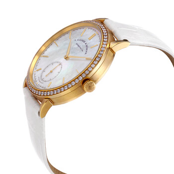 A. Lange and Sohne Saxonia 18K Yellow Gold Diamond Automatic Ladies Watch 840.021