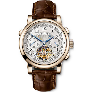 A. Lange and Sohne Tourbograph Pour le Merite Silver Dial Men's Watch 712.050