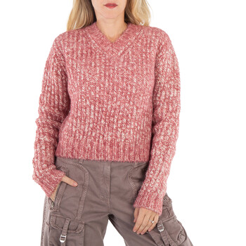 Jil Sander Ladies Ribbed-Knit V-Neck Sweater, Brand Size 34