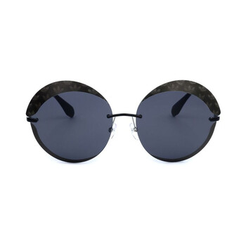 Ladies Black Round Sunglasses OR0019-24C-1
