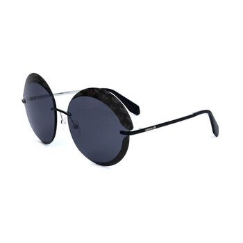 Ladies Black Round Sunglasses OR0019-24C-1