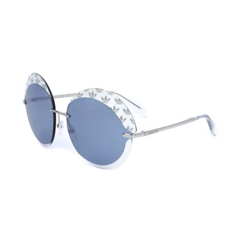 Ladies Silver Tone Round Sunglasses OR0019