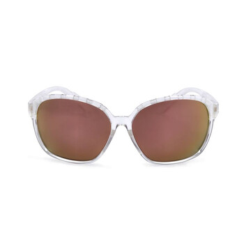 Ladies White Round Sunglasses SP0013-01A-3