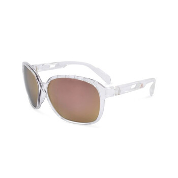 Ladies White Round Sunglasses SP0013-01A-3